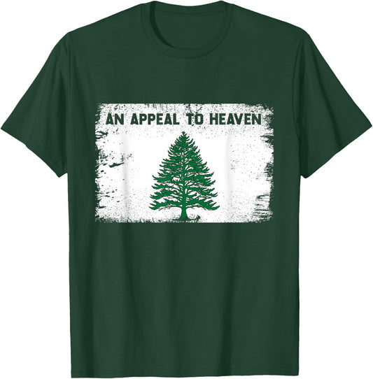 4th of July An Appeal To Heaven Flag Pine Tree Flag Men T-Shirt - T-Shirt | Forest
