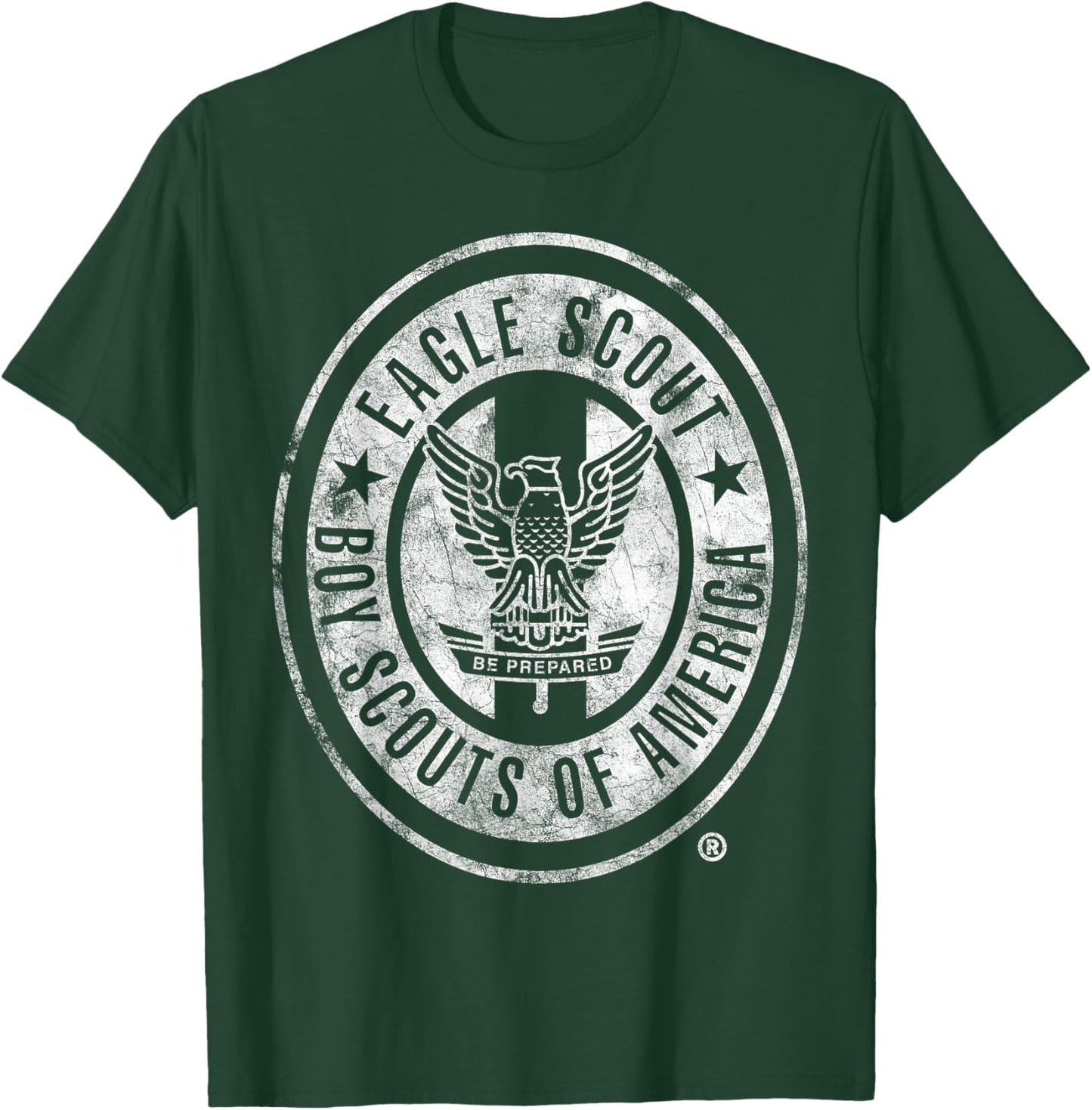 Eagle Scout Vintage (White Distressed) T-Shirt - T-Shirt | Forest