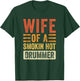 Wife of a Smokin Hot Drummer Funny Husband Wife T-Shirt - T-Shirt | Forest