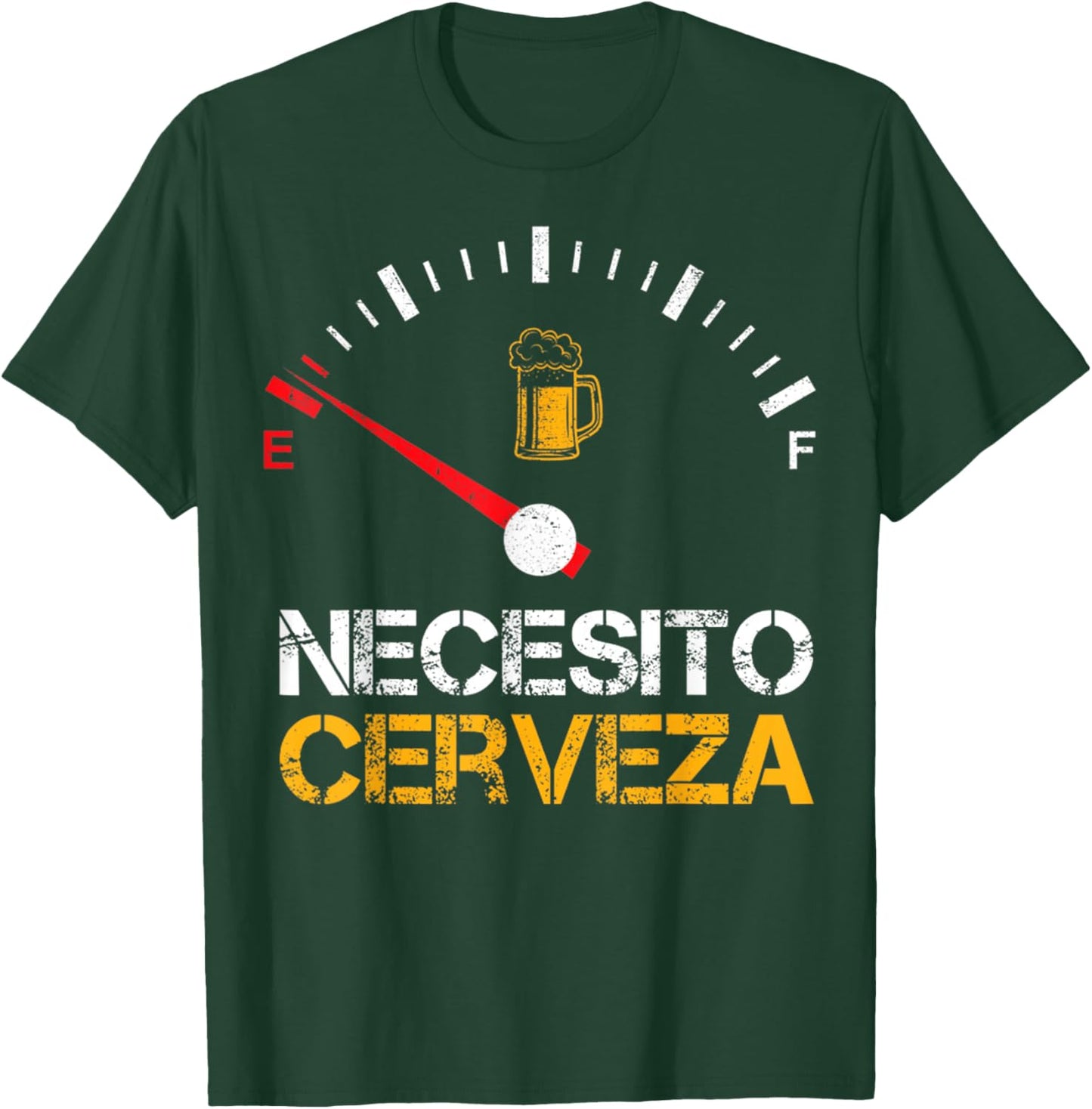 Necesito Cerveza Funny Quote Saying Spanish Beer Lover T-Shirt - T-Shirt | Forest