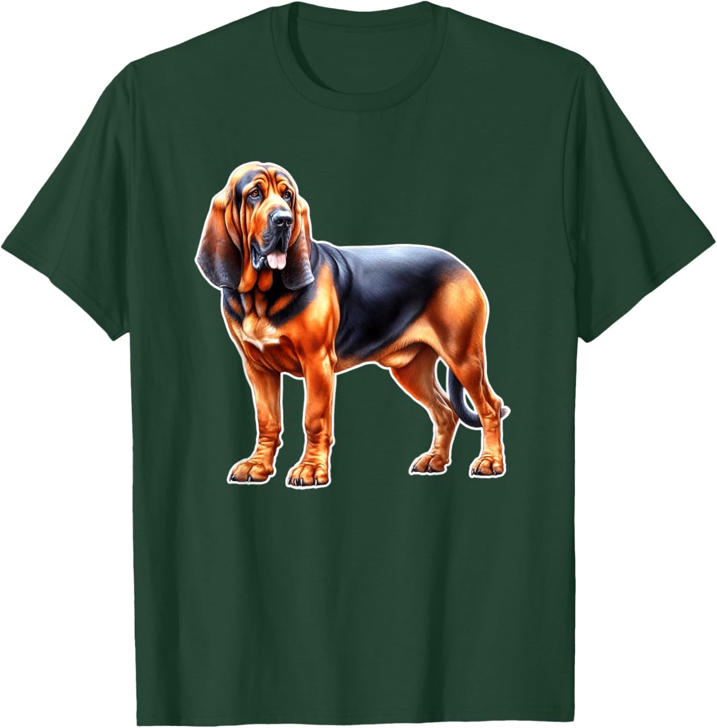 Bloodhound Dog T-Shirt - T-Shirt | Forest