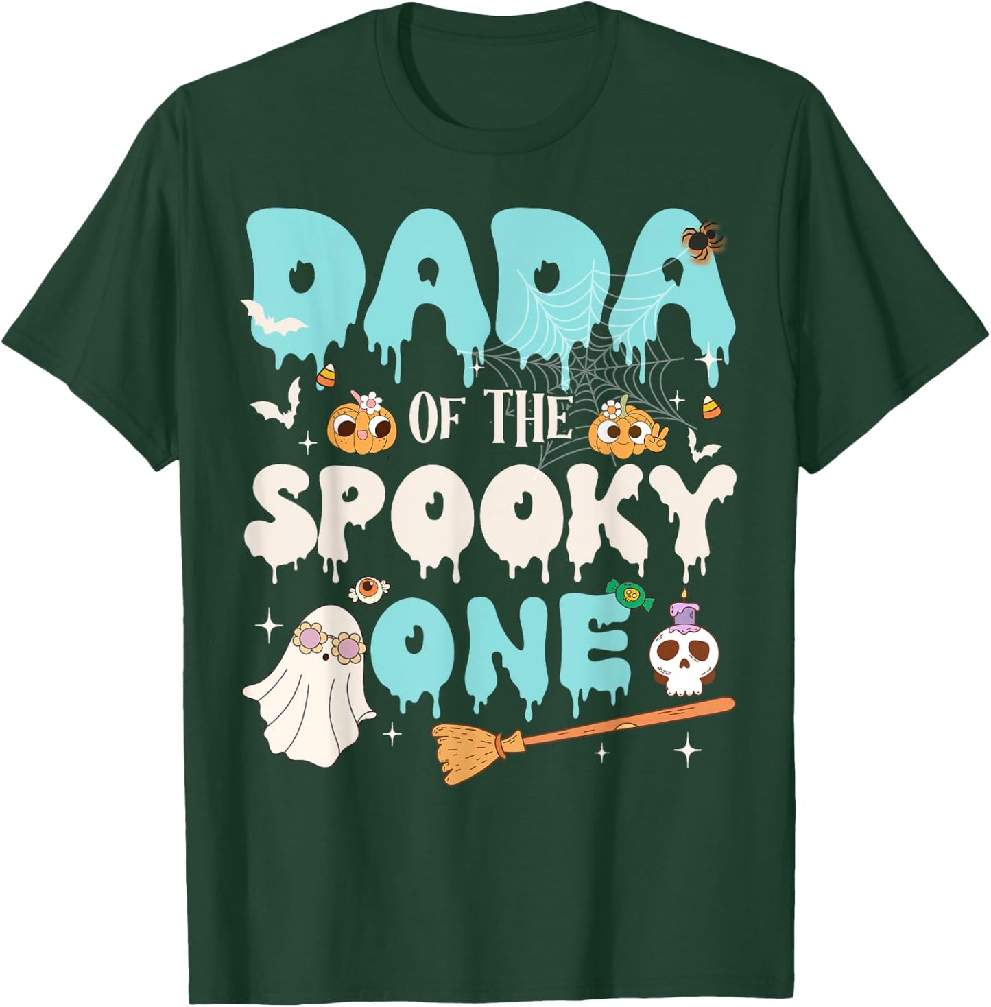 Dada of The Spooky One Boy 1st Birthday Halloween Family T-Shirt - T-Shirt | Forest