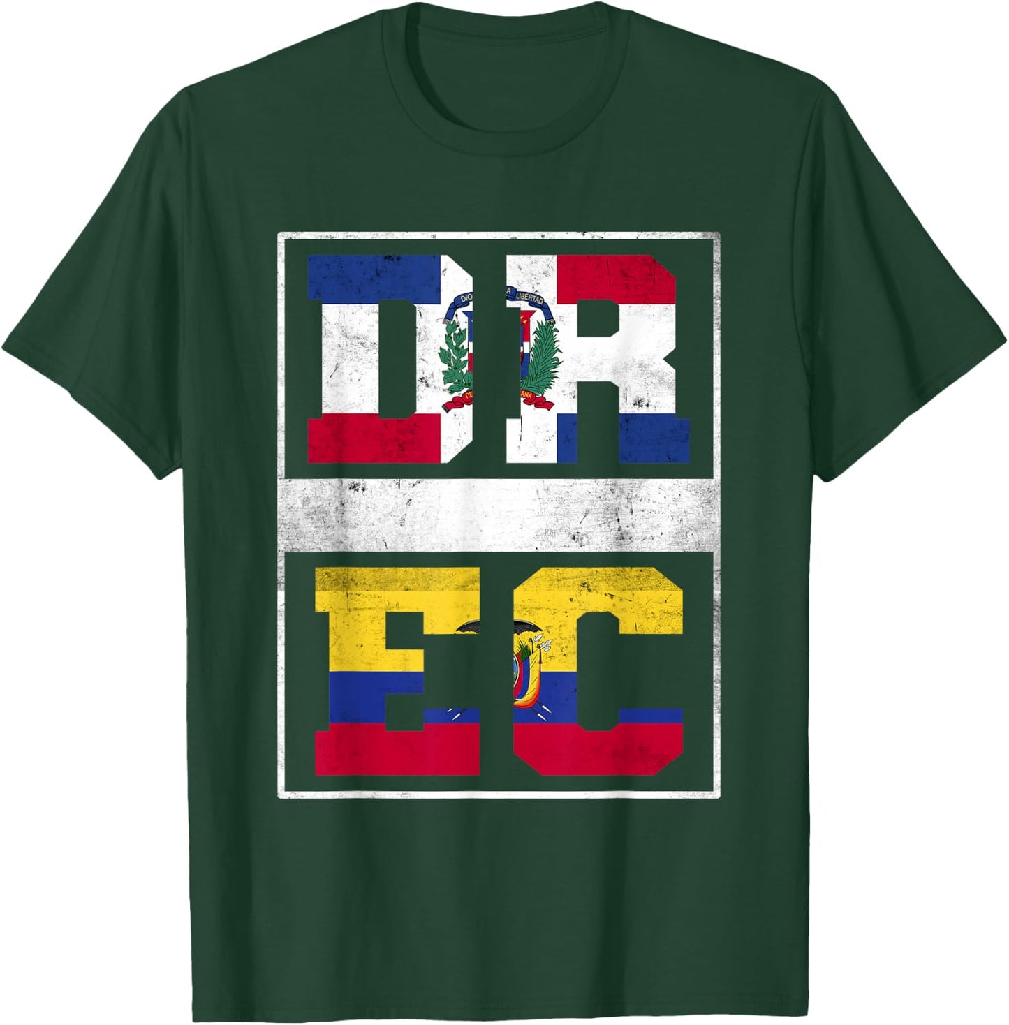 Dominican Republic and Ecuador Mix Dominicana Ecuadorian T-Shirt - T-Shirt | Forest