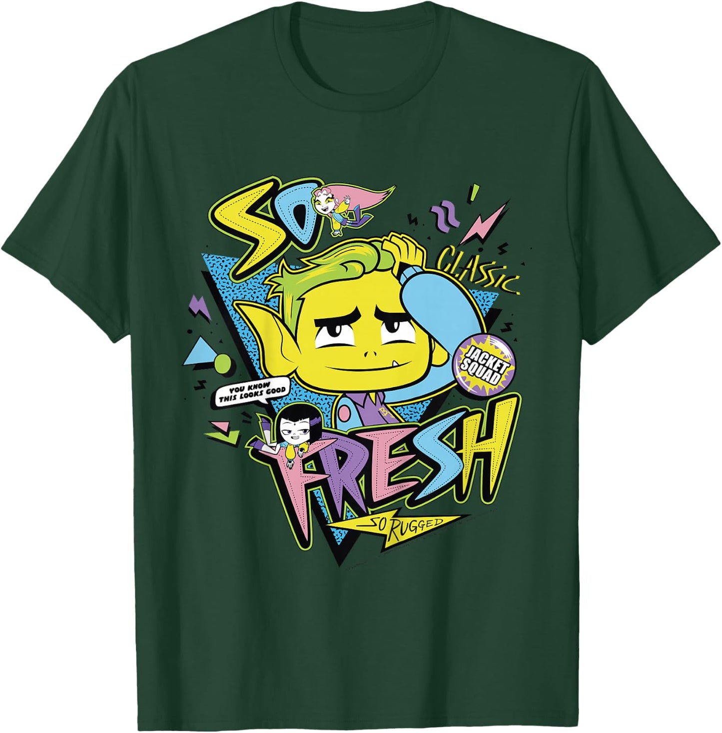 Kids DC Comics Teen Titans Go! Beast Boy So Fresh So Rugged T-Shirt - T-Shirt | Forest