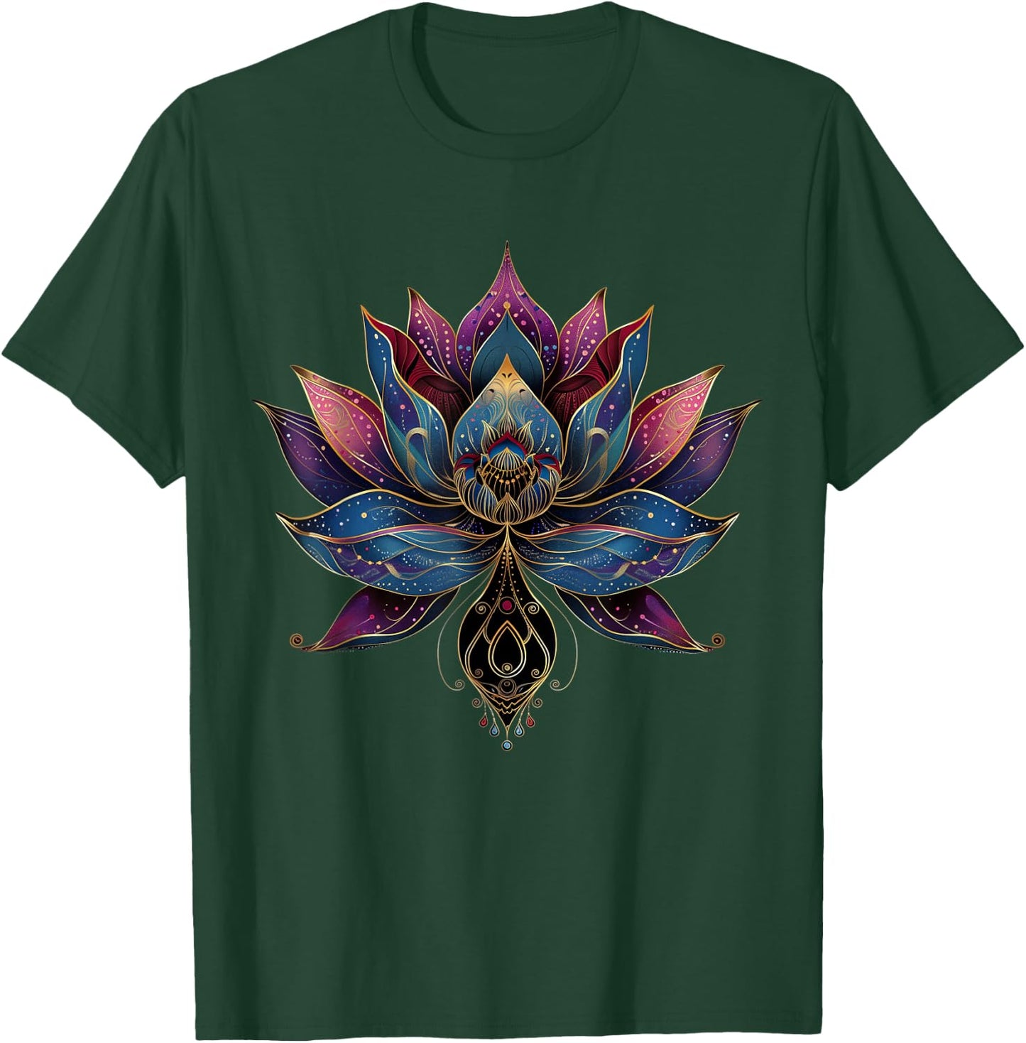 Lotus Flower Vintage Japanese Zen Buddhist Buddhism Yoga T-Shirt - T-Shirt | Forest