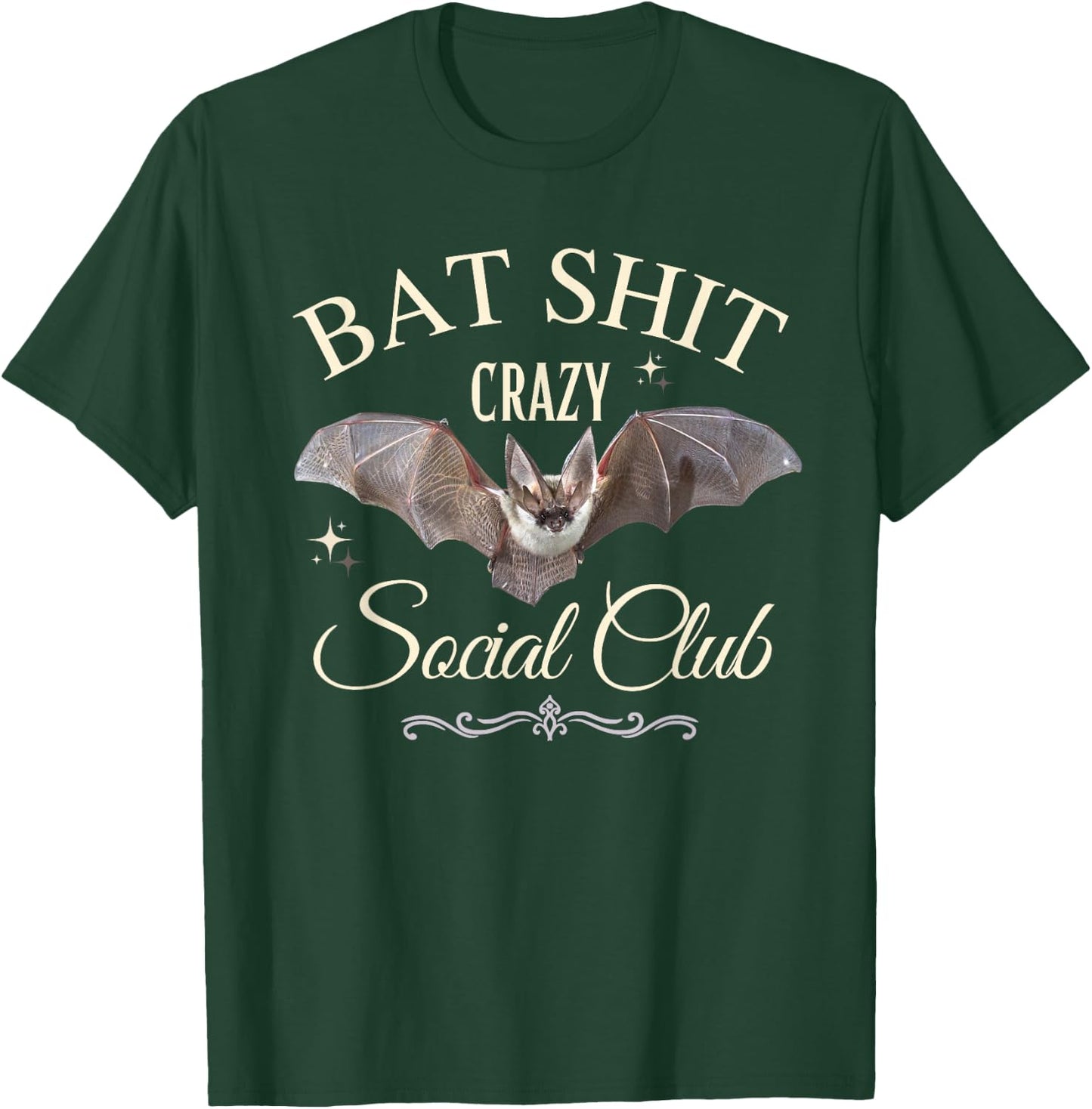 Bat Shit Crazy Social Club T-Shirt - T-Shirt | Forest