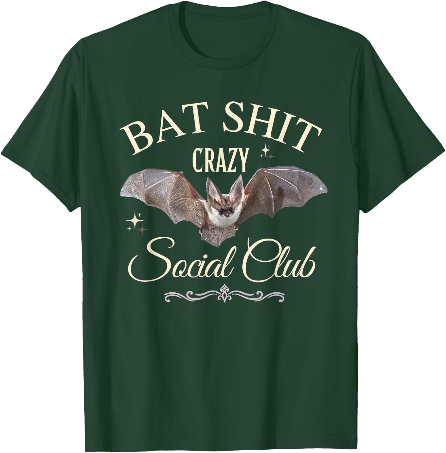 Bat Shit Crazy Social Club T-Shirt - T-Shirt | Forest