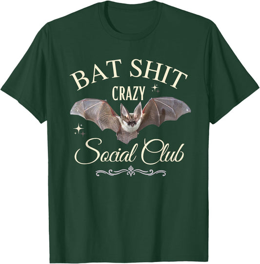 Bat Shit Crazy Social Club T-Shirt - T-Shirt | Forest