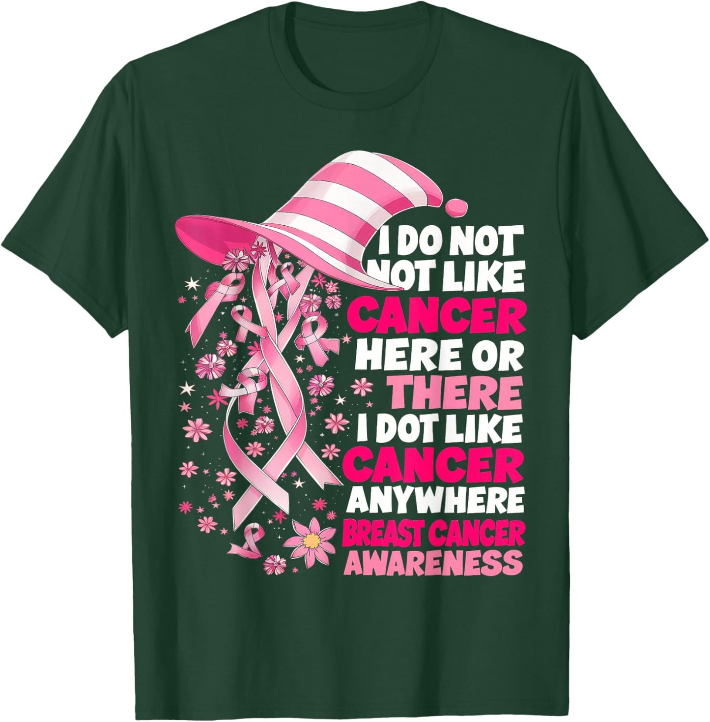 I Do Not Like Cancer Here Or There I Do Not Like Cancer T-Shirt - T-Shirt | Forest