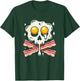 Egg Bacon Skull And Crossbones Food Art T-Shirt - T-Shirt | Forest