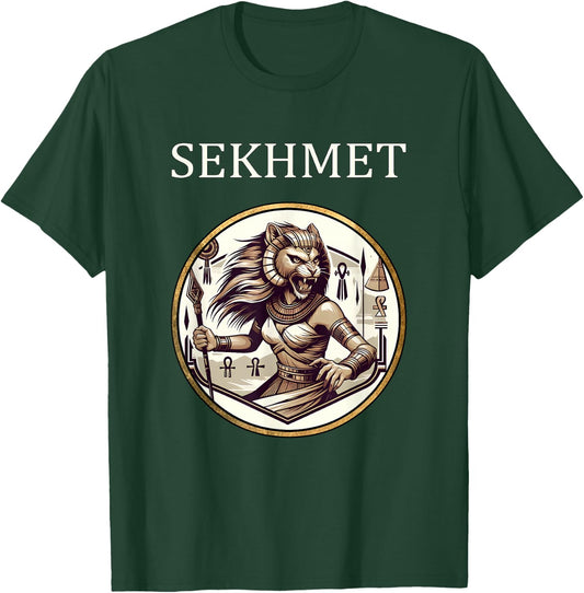 Sekhmet Egyptian Goddess of War and Healing T-Shirt - T-Shirt | Forest