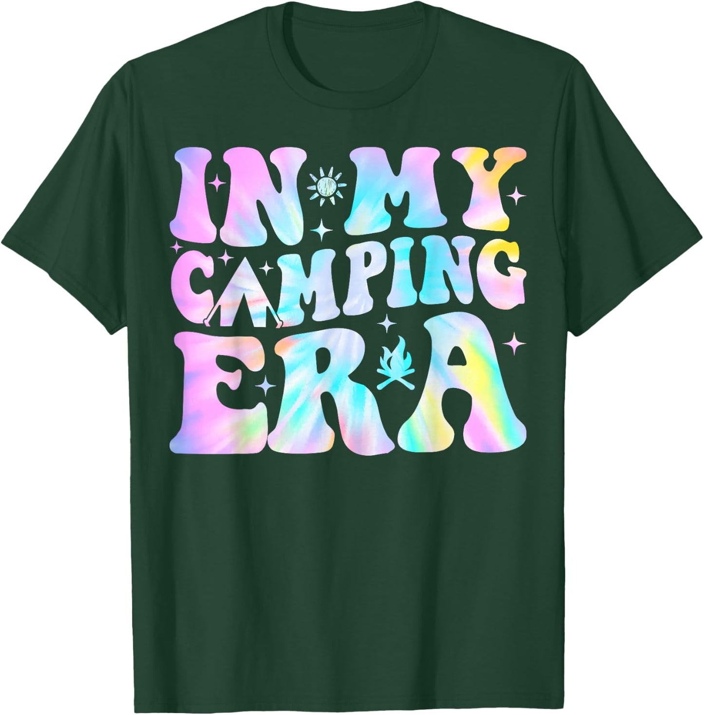 Groovy In My Camping Era Camper T-Shirt - T-Shirt | Forest