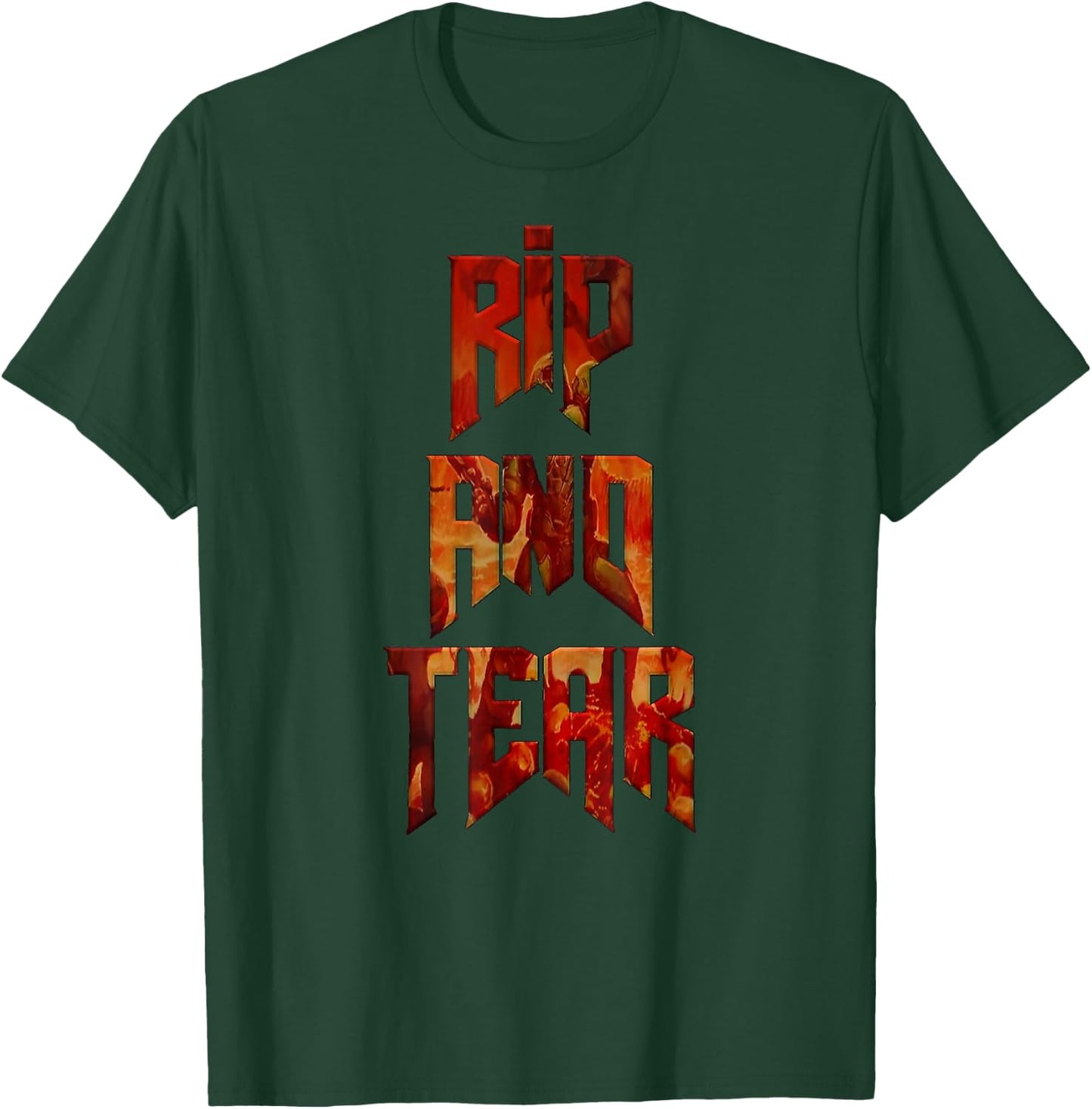 Rip And Tear Gym T-Shirt - T-Shirt | Forest