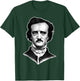 Edgar Allan Poe Portrait Gothic Blackwork T-Shirt - T-Shirt | Forest