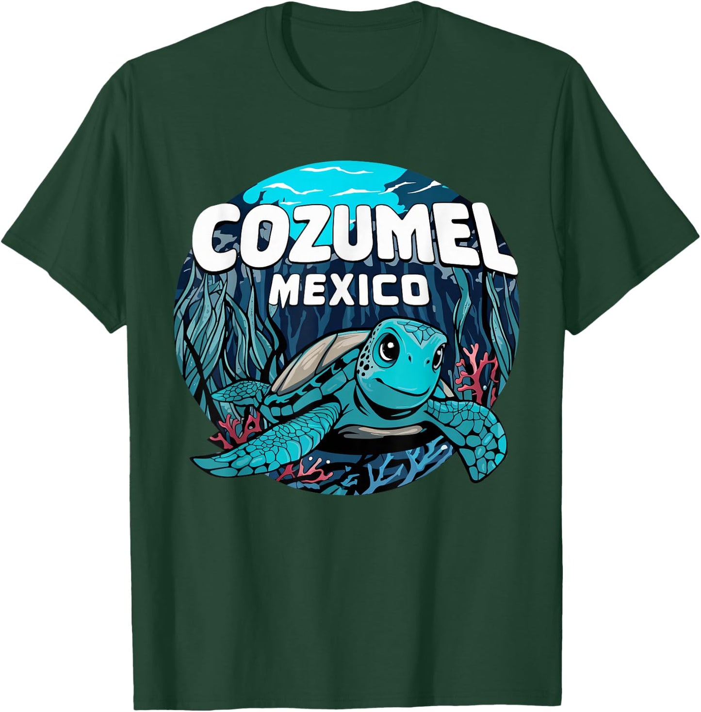 Cozumel Sea Turtle T-Shirt - T-Shirt | Forest