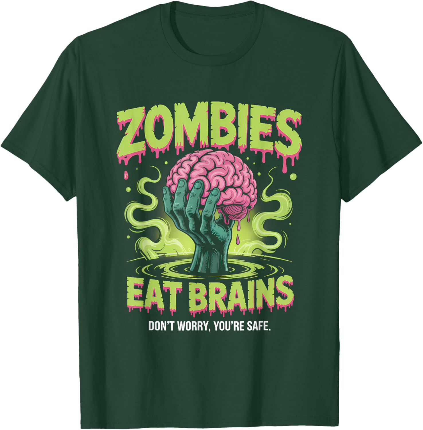 Zombies Eat Brains T-Shirt - T-Shirt | Forest