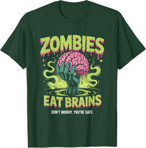 Zombies Eat Brains T-Shirt - T-Shirt | Forest