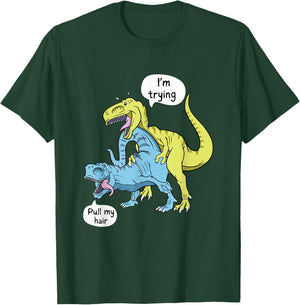 Funny Valentines Day Shirt T-Rex Naughty Roargasm T-Shirt - T-Shirt | Forest