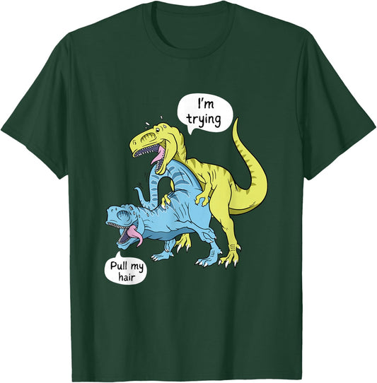 Funny Valentines Day Shirt T-Rex Naughty Roargasm T-Shirt - T-Shirt | Forest