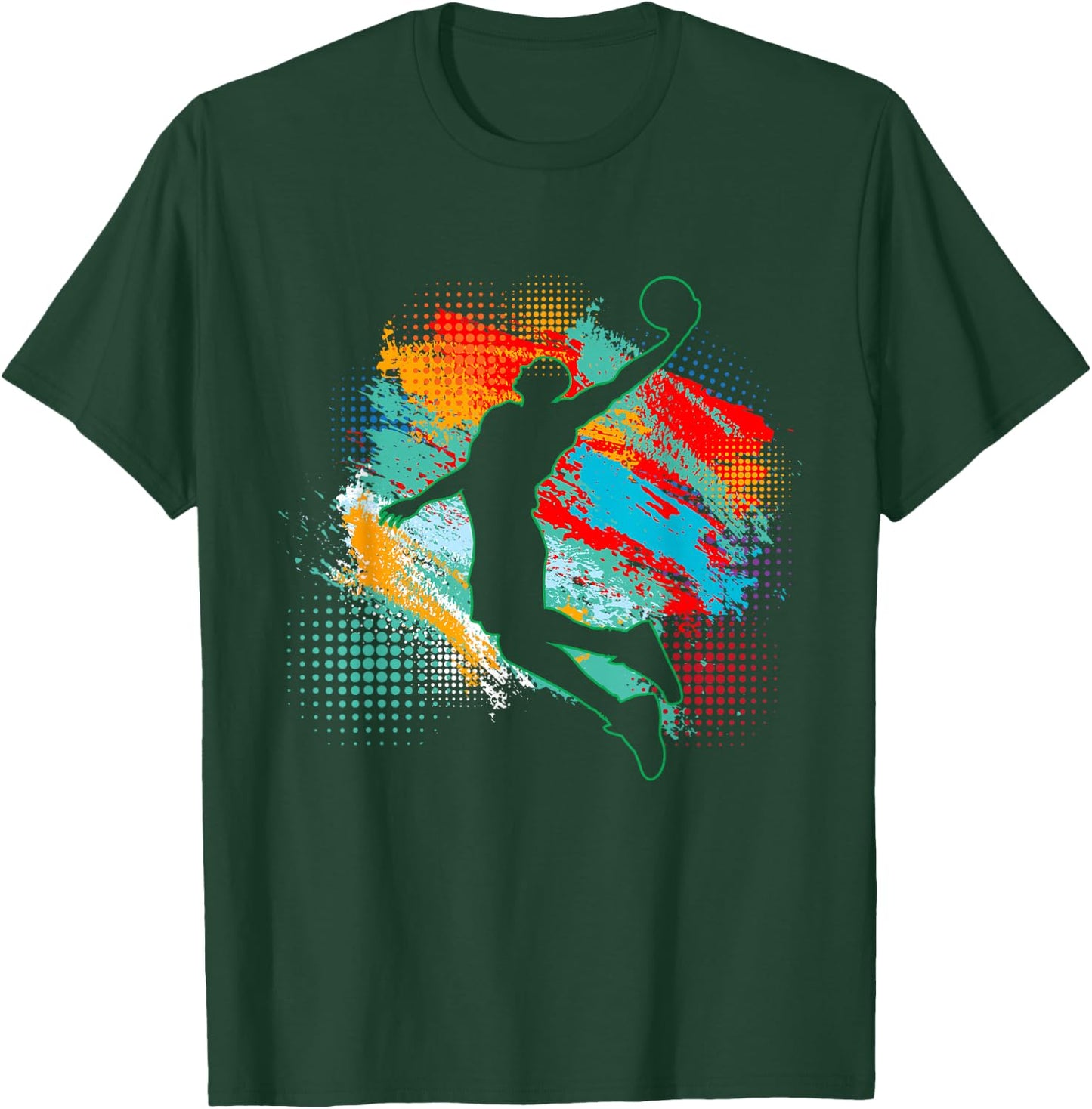 Basketball Sports Fan Men Kids Youth Player T-Shirt - T-Shirt | Forest
