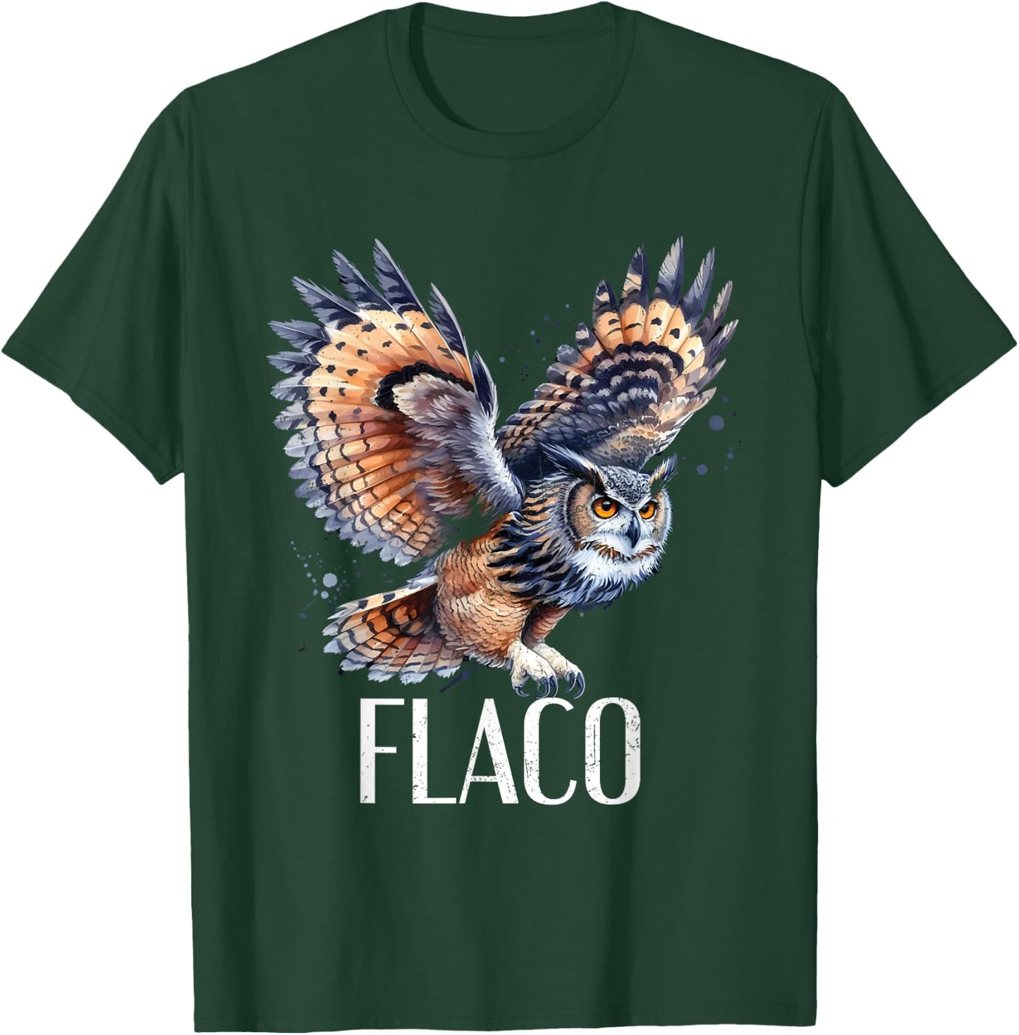 Flaco The Owl Eurasian Eagle Owls Distressed T-Shirt - T-Shirt | Forest