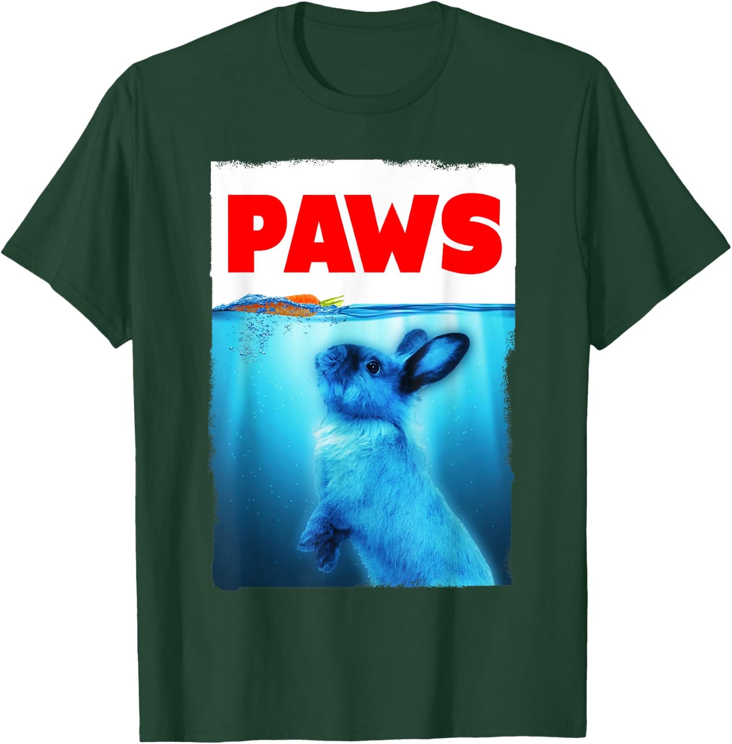 Paws Rabbit Parody Carrot Chaser T-Shirt - T-Shirt | Forest