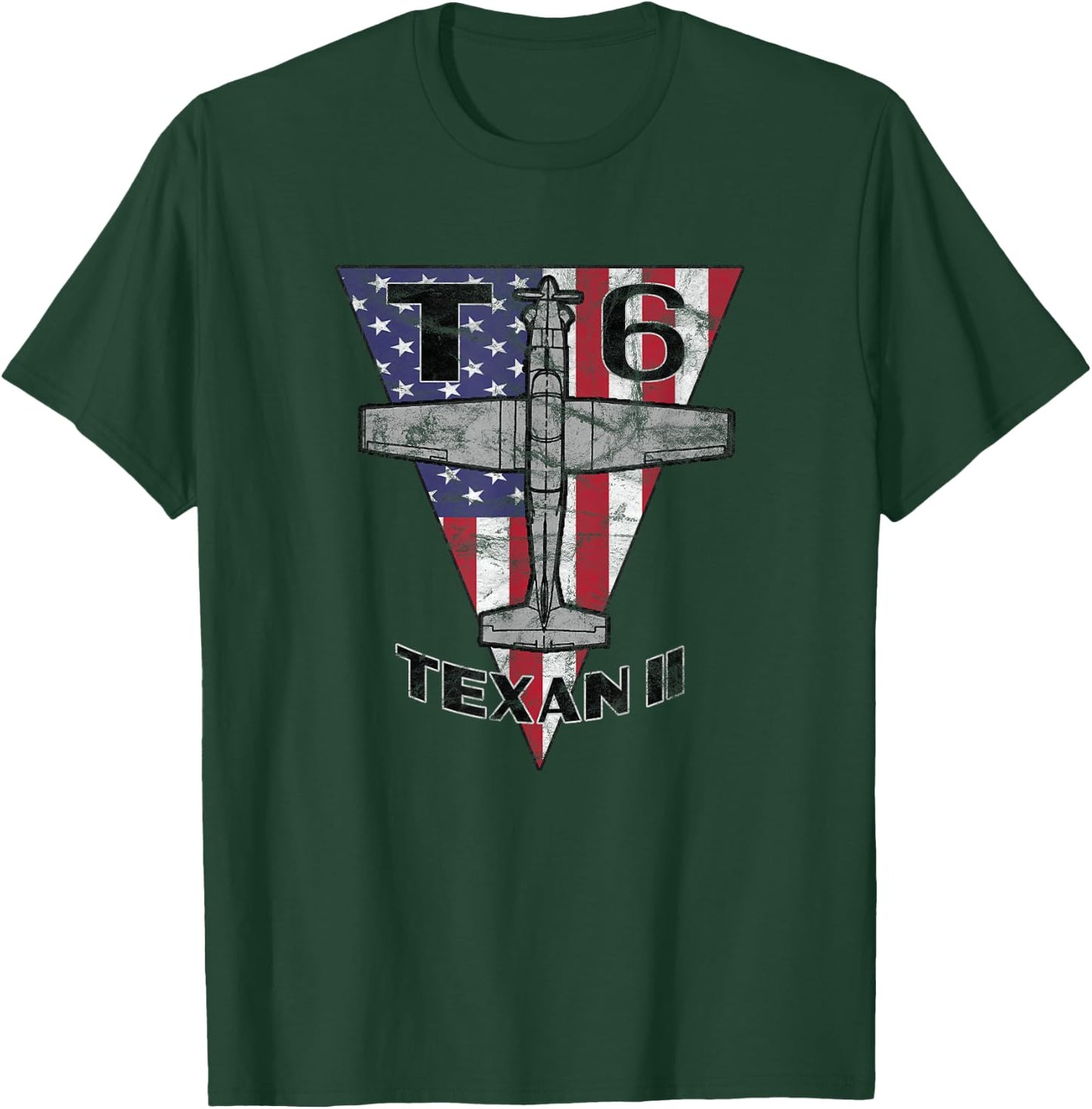 T-6 Texan II Military Flight Training Aircraft Vintage T-Shirt - T-Shirt | Forest