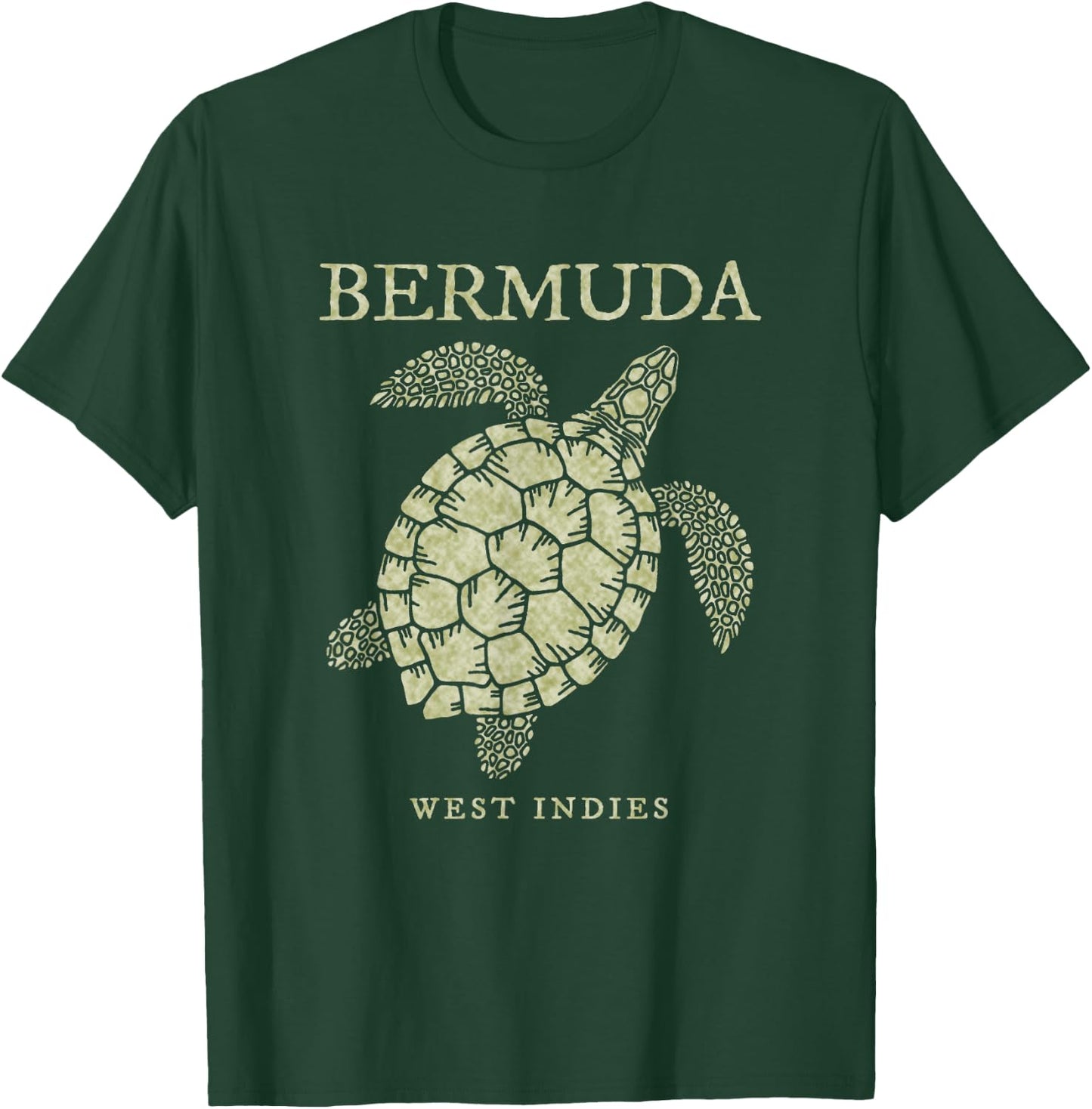 Bermuda Sea Turtle Girls Boys Toddler Souvenir T-Shirt - T-Shirt | Forest