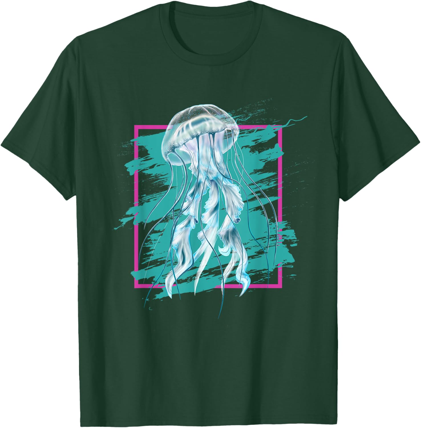 Jellyfish Vintage y2k 90s Aesthetic Retro 2000s T-Shirt - T-Shirt | Forest