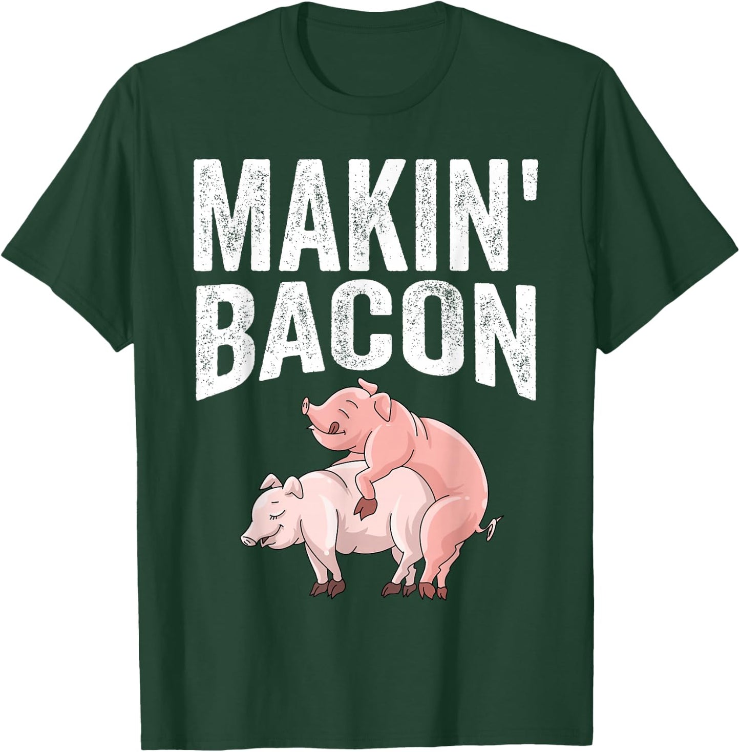 Funny Making Bacon Gift Women Cool Pig Bacon Joke T-Shirt - T-Shirt | Forest