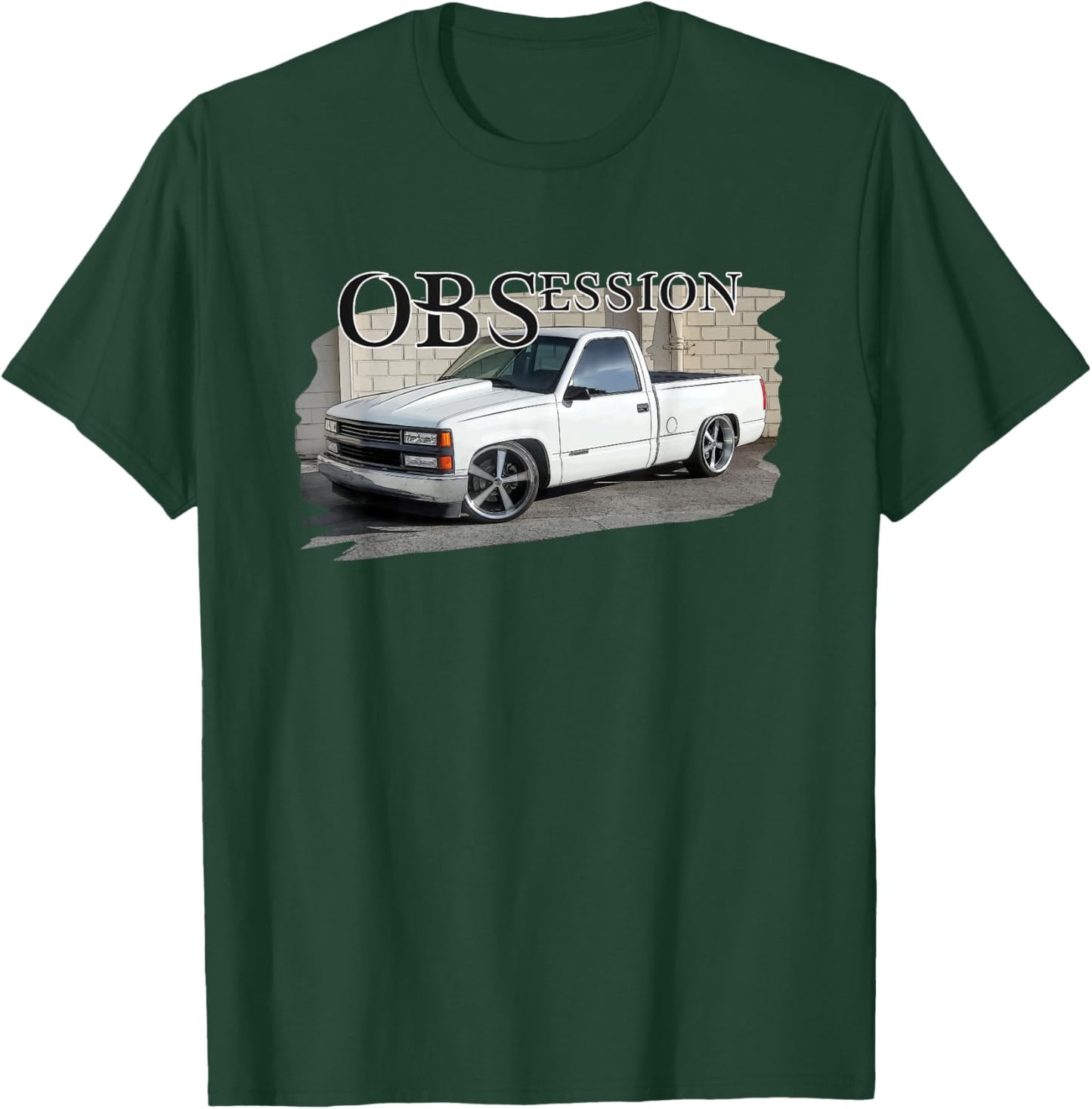 Lowered 90s Single Cab 1500 OBS Truck T-Shirt - T-Shirt | Forest