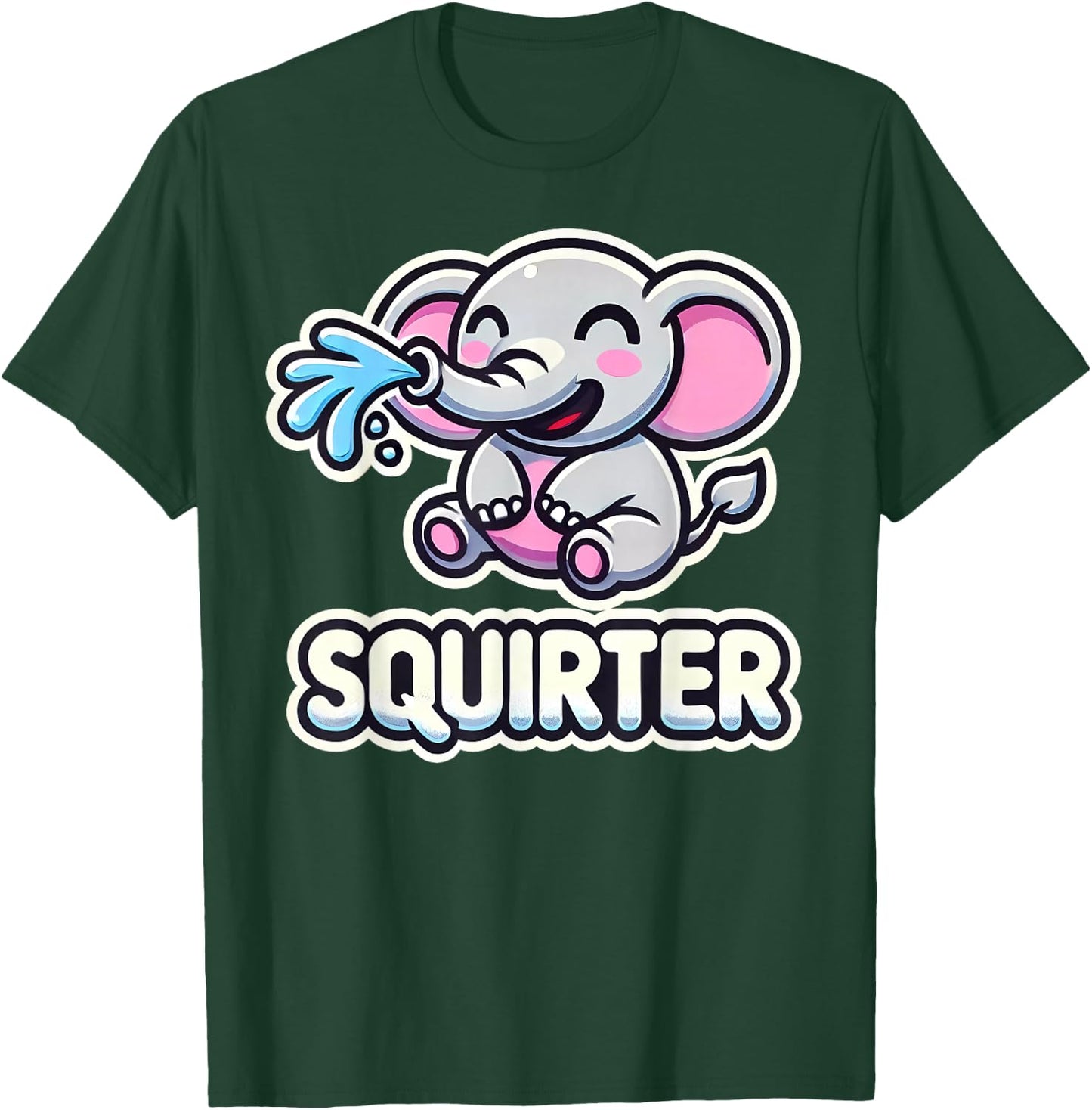 Funny Inappropriate Squirter Embarrassing Elephant Women T-Shirt - T-Shirt | Forest