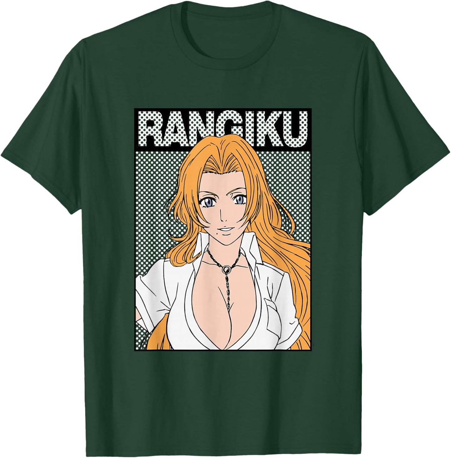 Bleach Rangiku Rectangle Dot Graphic Anime T-Shirt - T-Shirt | Forest