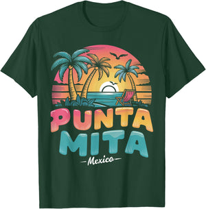 Punta Mita Mexico Tropical Sunset beach Souvenir Vacation Men Women Kids T-Shirt - T-Shirt | Forest