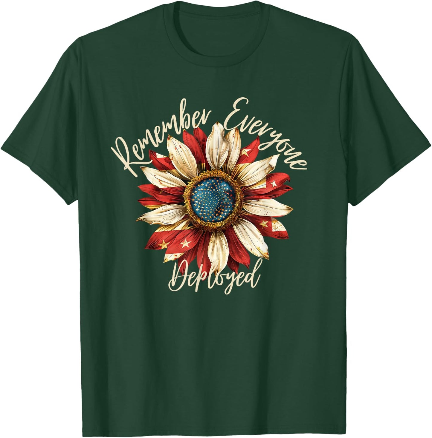 Patriotic Remember Everyone Deployed Red Friday Military T-Shirt - T-Shirt | Forest
