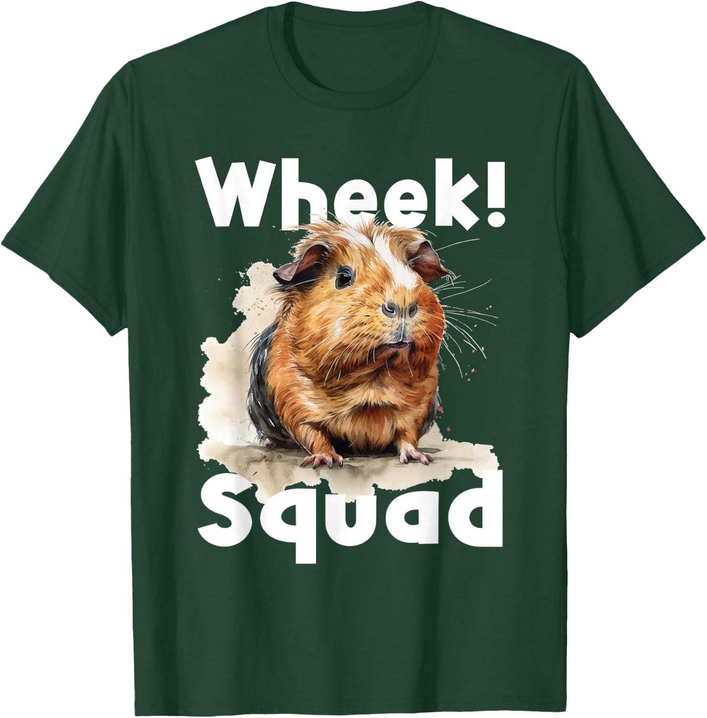 Wheek Squad - Guinea Pig Owner Pet Animal Lover Veterinarian T-Shirt - T-Shirt | Forest