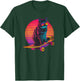 Retro Cat on Skateboard Retro Sunset T-Shirt - T-Shirt | Forest