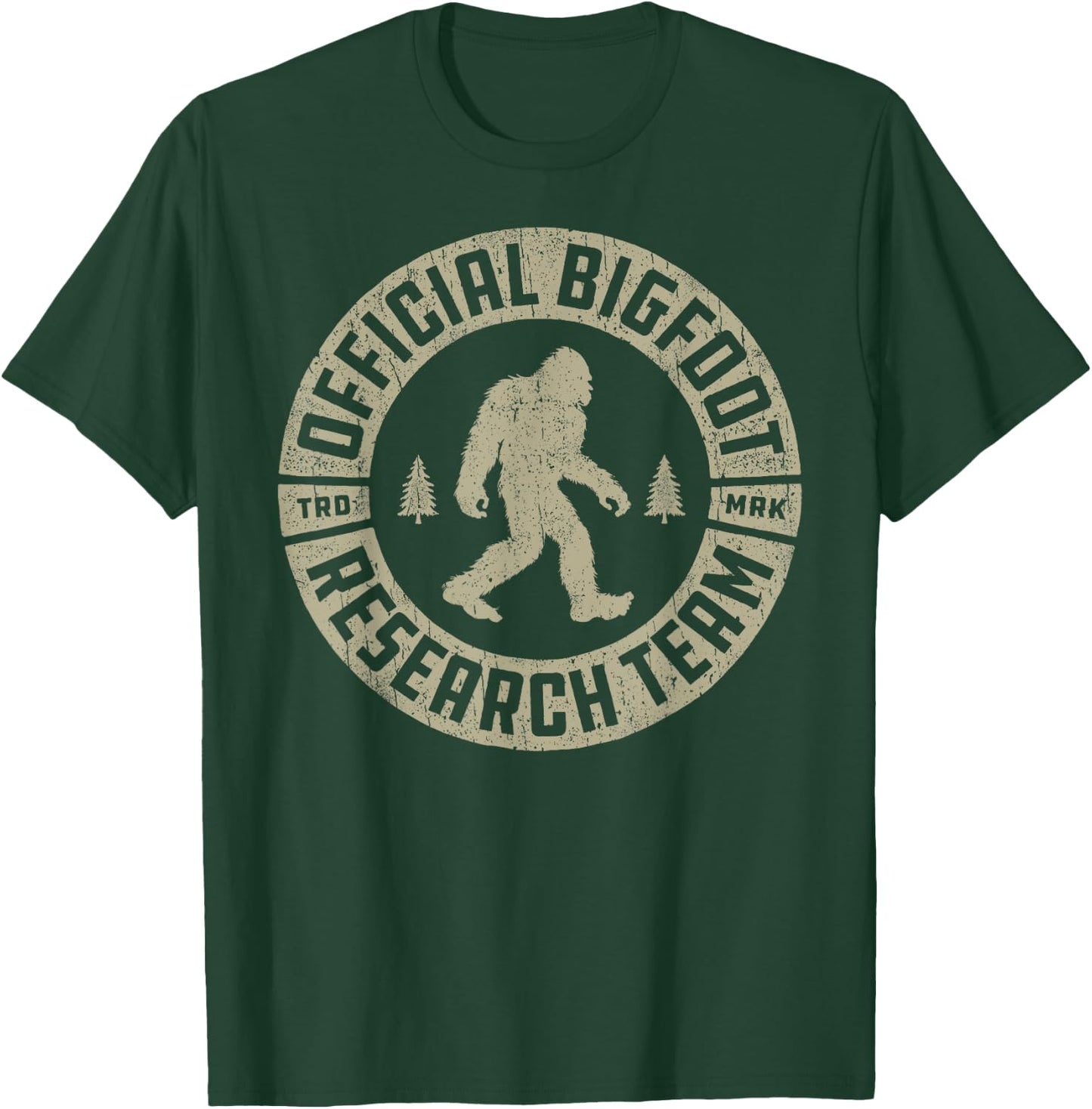 Bigfoot Research Team Retro Vintage Sasquatch Men Women T-Shirt - T-Shirt | Forest