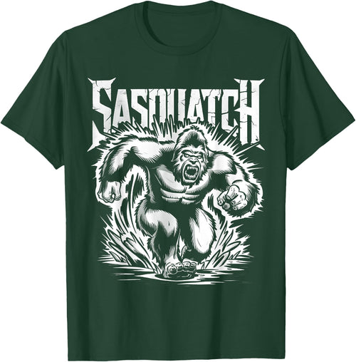 Retro Sasquatch Charging Hide & Seek Funny Bigfoot Believer