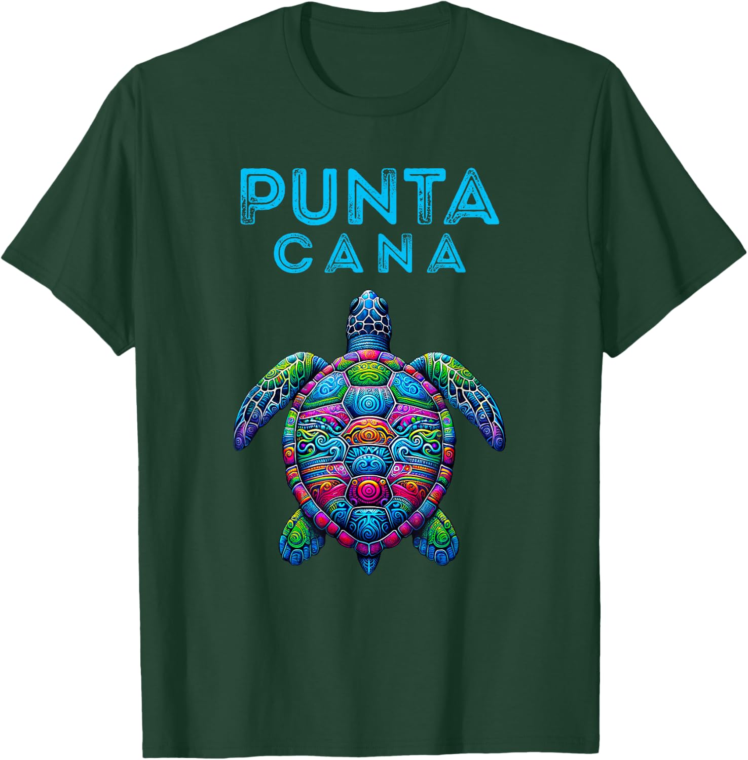 Punta Cana Tribal Beach Sea Turtle T-Shirt - T-Shirt | Forest