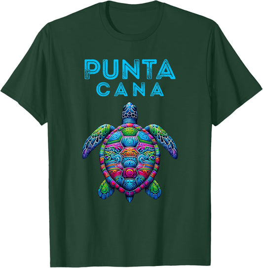 Punta Cana Tribal Beach Sea Turtle T-Shirt - T-Shirt | Forest