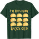 Kids I'm This Many Tacos Old - 9th Birthday 9 Years Old Bday T-Shirt - T-Shirt | Forest