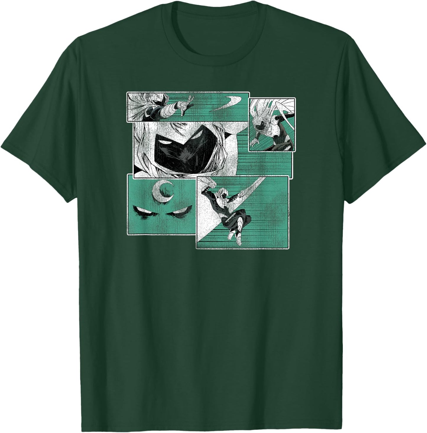 Marvel Moon Knight Graphic Comic Panels T-Shirt - T-Shirt | Forest