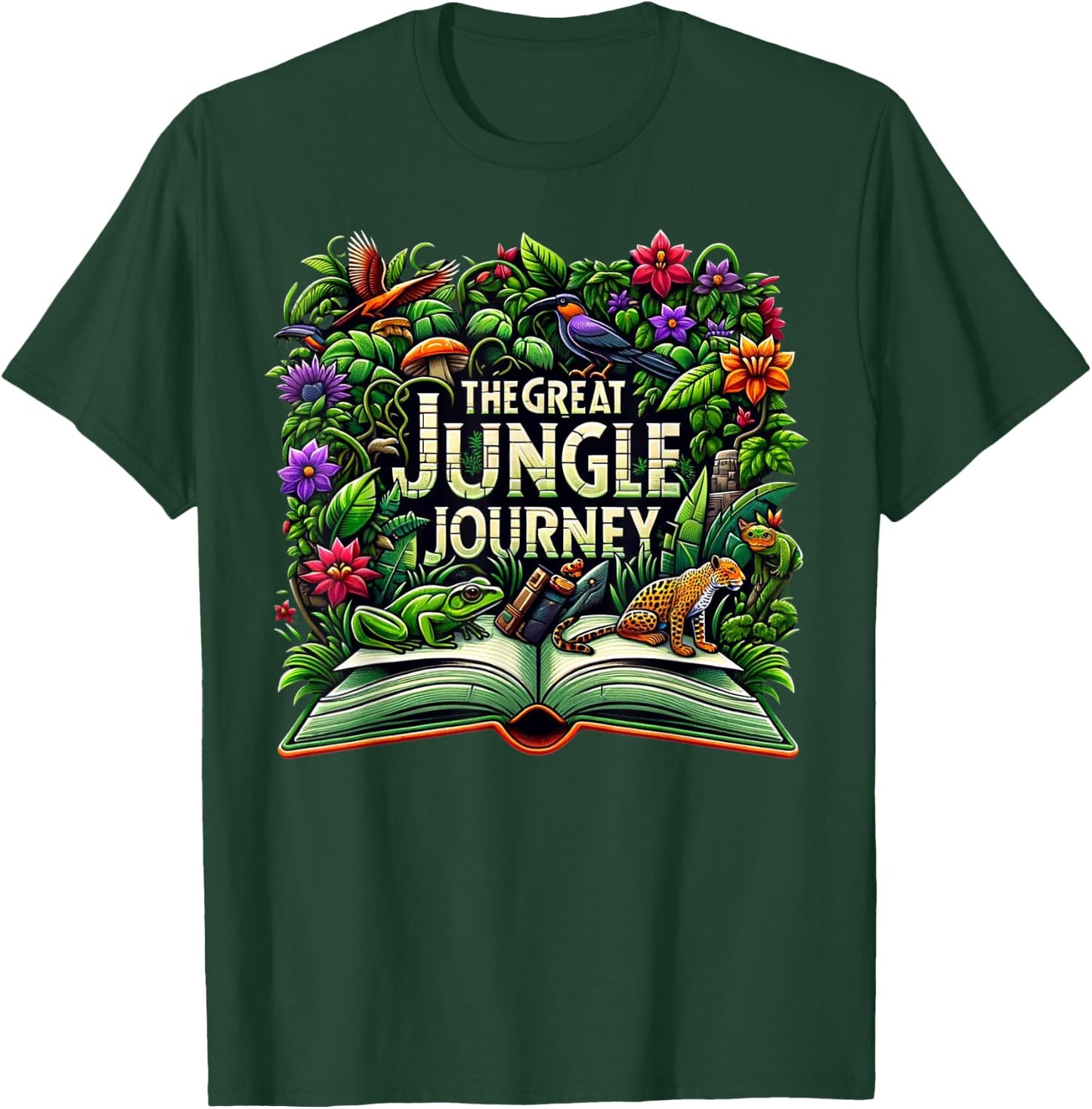 Jungle Journey VBS 2024 Vacation Bible School Summer Camp Women Girls Kids T-Shirt - T-Shirt | Forest