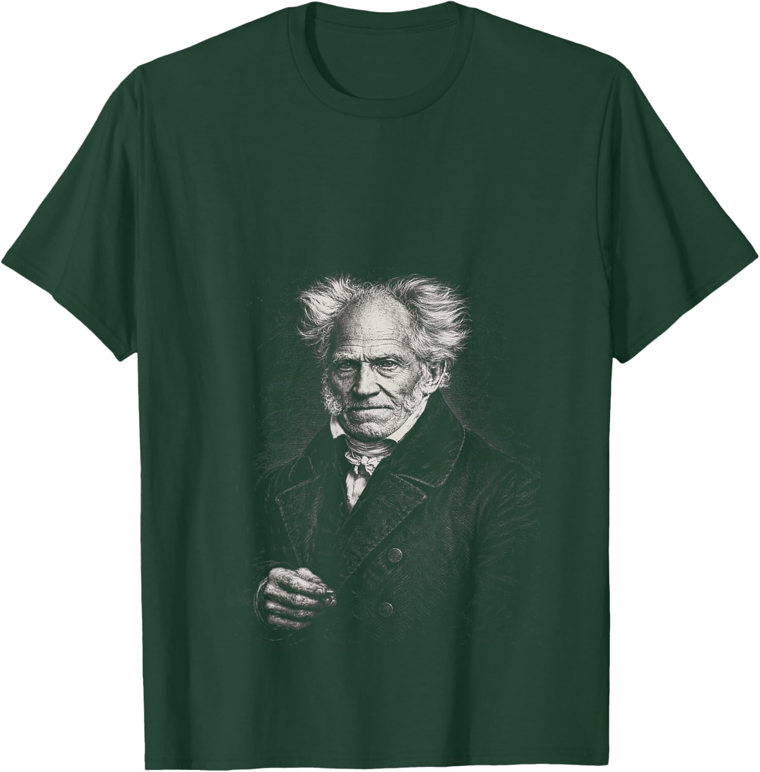 Women's Schopenhauer existentialist Philosophy V-Neck T-Shirt - T-Shirt | Forest