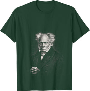 Women's Schopenhauer existentialist Philosophy V-Neck T-Shirt - T-Shirt | Forest