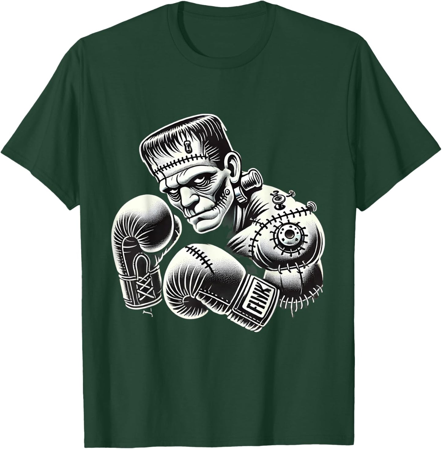 Frankenstein Boxer Funny Halloween Costume Sports Box Boxing T-Shirt - T-Shirt | Forest