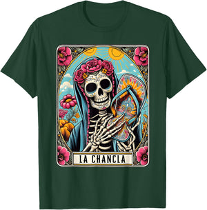 La Chancla Flip Flop Card Funny Mexican Mom Tarot Card T-Shirt - T-Shirt | Forest