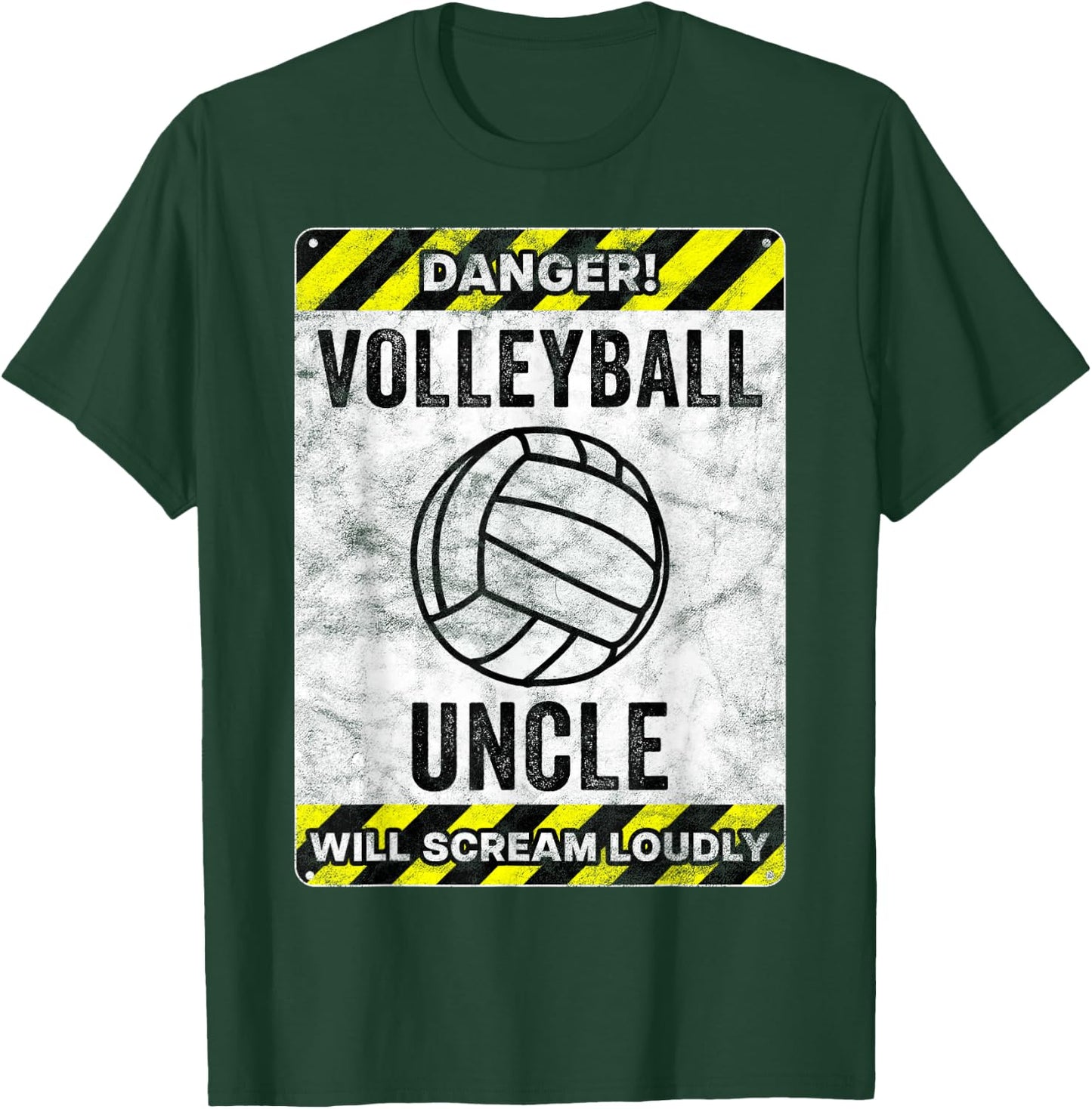 Funny Volleyball Uncle Sign Volleyball Uncle T-Shirt - T-Shirt | Forest