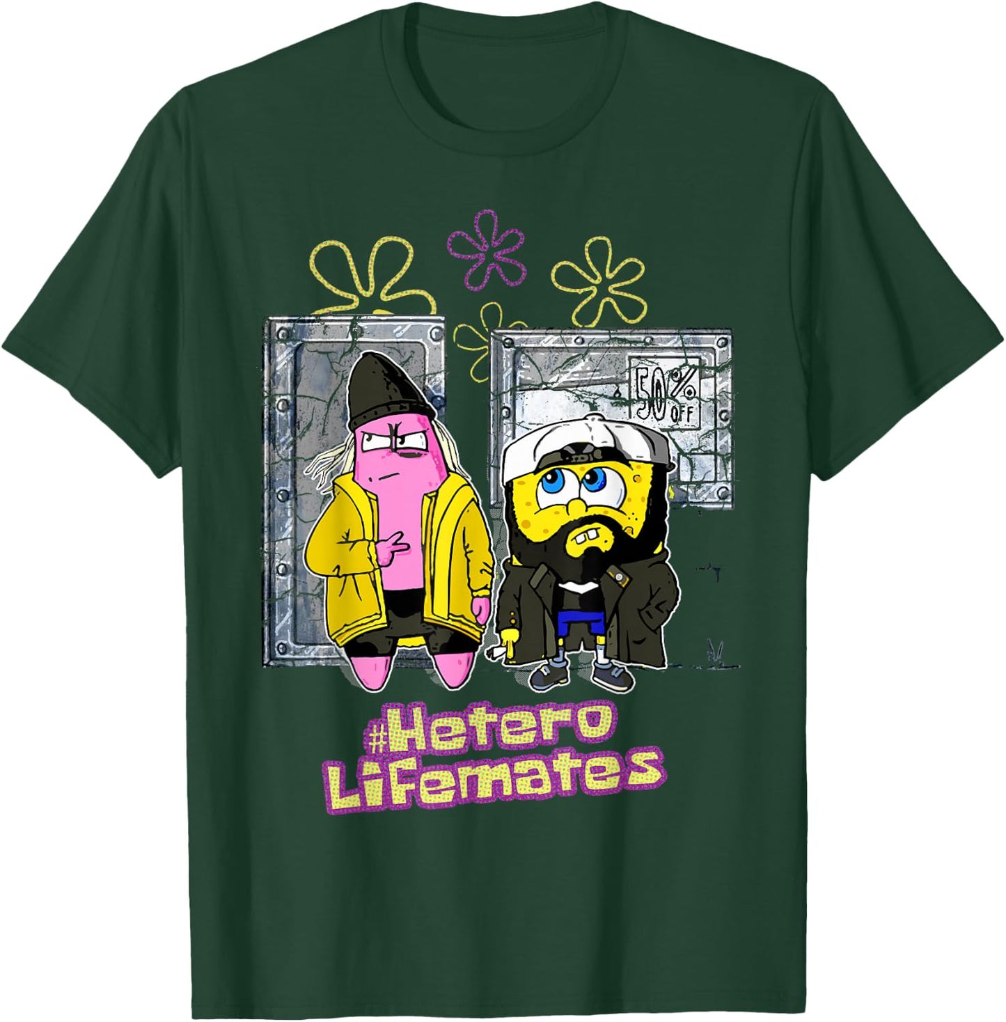 Kevin Smith Jay & Silent Bob Remix Sponge Retro Mashup 90s T-Shirt - T-Shirt | Forest
